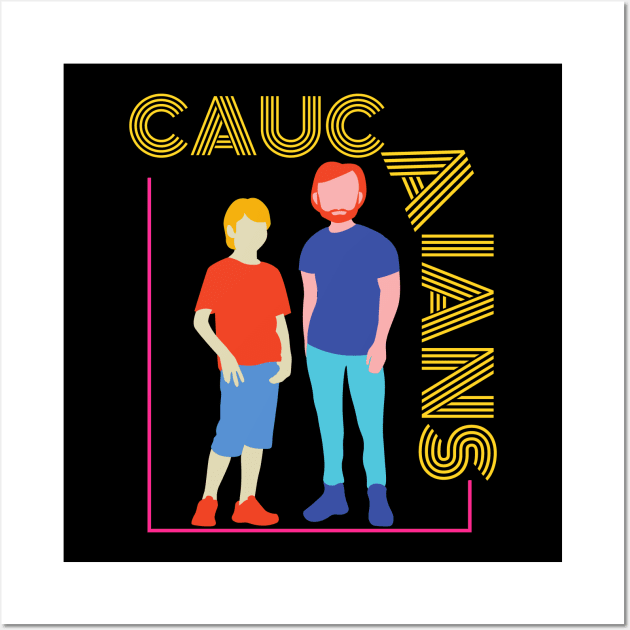 Caucasians T-Shirt For Men And Women Wall Art by TibA